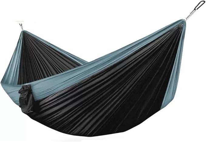 Outdoor Hammock Anti-Rollover Travel Camping Portable Hammock Hanging Chair Outdoor Portable Camping Travel Equipment (Color : Black-a, Size : 300 * 200cm)