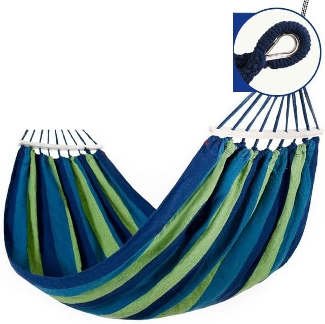 Camping Hammock Bed Hammocks Swing Chair Hammock Outdoor Garden Adult Thick Canvas Anti-Roll for Camping Hammock Swing (Color : C, Size : 200x150cm)