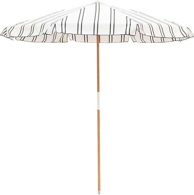 Business & Pleasure Co. Amalfi Umbrella - 7.2' Boho Beach Umbrella - Sturdy Yet Lightweight - UPF 50+ UV-Resistant Canvas