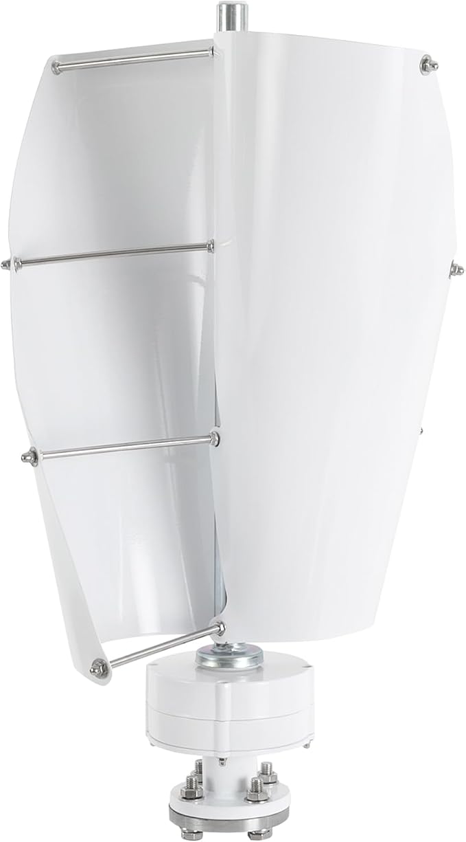 Vertical Axis Wind Turbine Generator Spiral Design with Controller Low Noise Less Than 62dB Permanent Magnet for Home Boat Cabin Street Light Off Grid System