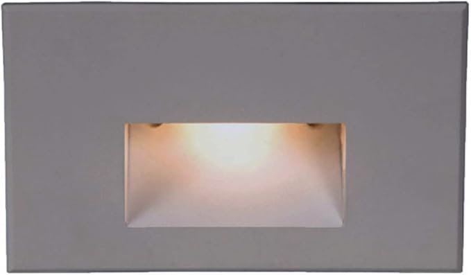 WAC Landscape Lighting, LEDme 120V LED Horizontal Indoor and Outdoor Step and Wall Light 3000K Built-in LED in Graphite