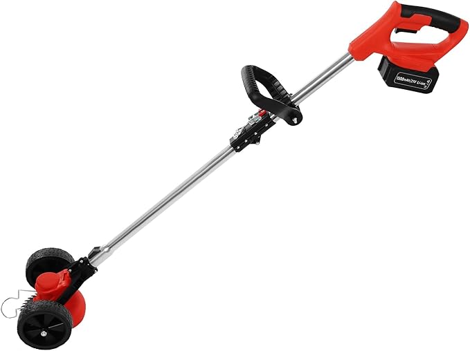Cordless Weed Wacker Electric Weed Wacker, 21V Grass Trimmer with 2 * 1.5Ah Li-Ion Battery Powered, 3 in 1 Cordless String Trimmer & Edger & Brush Cutter, for Lawn Garden Yard
