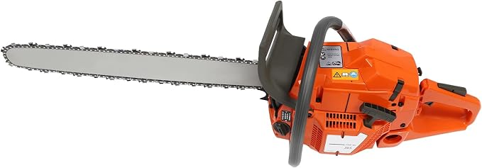 24inch Gas Chain Saw, 4.56HP 65CC 2-Stroke Gasoline Powered Chainsaw, Air Cooled Top Handle Gas Chainsaw Pull Start Petrol Chain Saw with Air Purification System for Wood Cutting, Trees