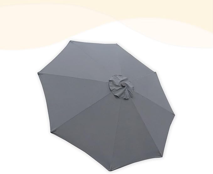 Goodgoods 9ft Patio Umbrella Replacement Canopy Market Umbrella Top Outdoor Umbrella Canopy (2pcs/package)
