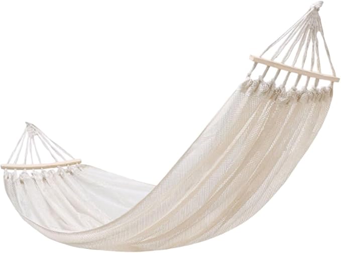 Portable Polyester Fiber Hammock Outdoor Play Large Space Portable Tree Hanging Multifunctional Hammock Comfortable(White)