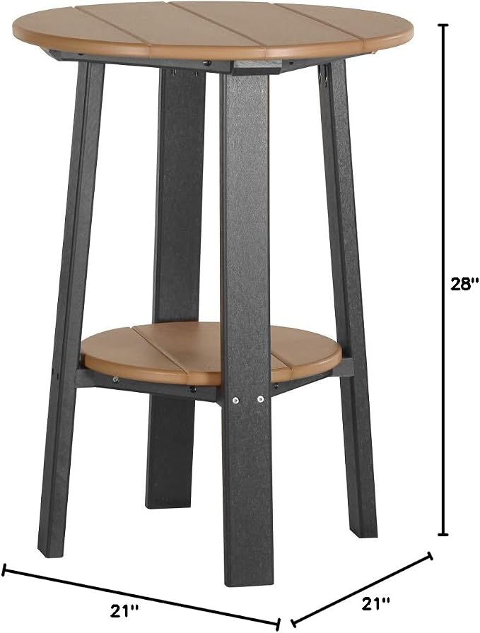 LuxCraft Deluxe End Table 28" Cedar/Black