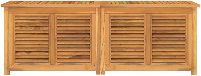 Wooden Patio Storage Box with Bag, Outdoor Box for Patio Furniture Cushion Storage, Wood Deck Box Storage Container with PE Bag Tool Organizer, 59.1"x19.7"x20.9"