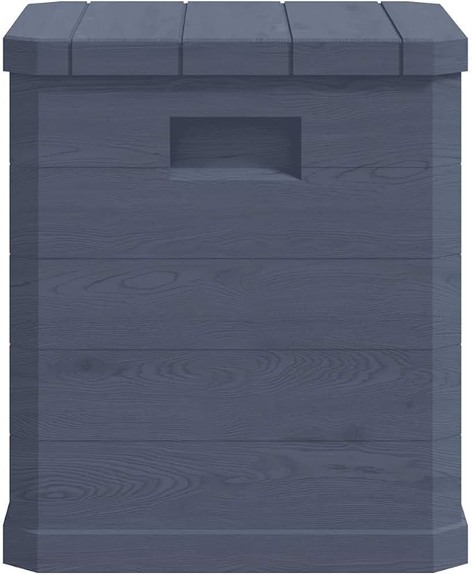 90L Wood Effect Storage Box, Durable Outdoor Indoor Organizer for Patio, Garden, and Garage with 16.7x16.7x19.7in Compact Design