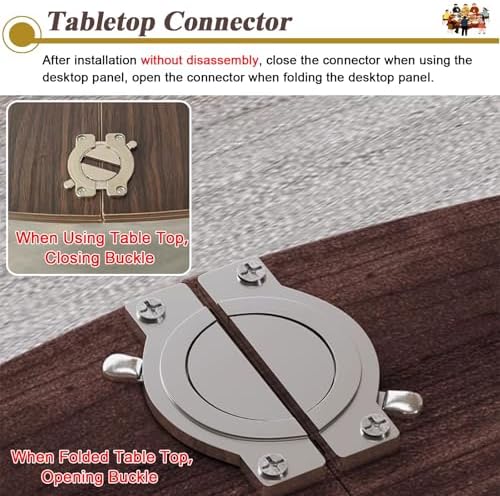 Round Table Top Extender - Portable 42-72" Banquet Table Extension, Perfect for Outdoor Patio & Restaurant Use, Durable White Tabletop Accessory