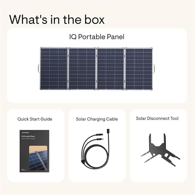 Enphase IQ PowerPack 1500Wh Solar Generator Kit | 400W Panel + IQ Cart | Home Backup Power | LFP Battery | UL 9540A Certified | IQ8 Microinverter Technology | Charge in ~4 Hours