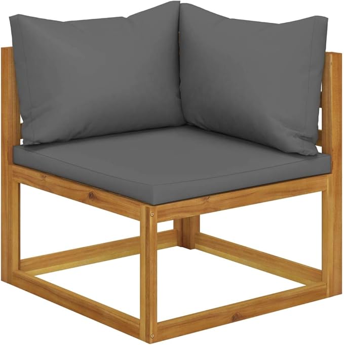 Patio Lounge Set with Cushion,Outdoor Patio Furniture,Outdoor Chat Conversation Set,Garden Furniture Sets,for Patio,Backyard,Garden,Outdoor,3 Piece Solid Acacia Wood