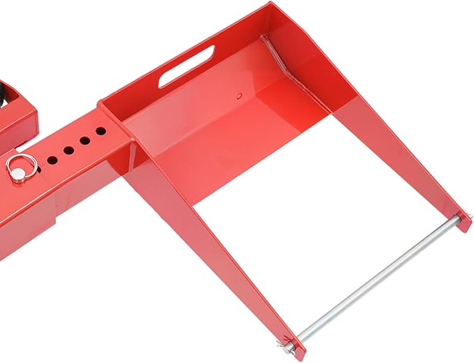 Adjustable Lawn Mower Lift Jack with 450 lbs Capacity, Telescopic Height 40.87-49.72in, Portable with Wheels, for Lawn Mowers Tractors & ATVs