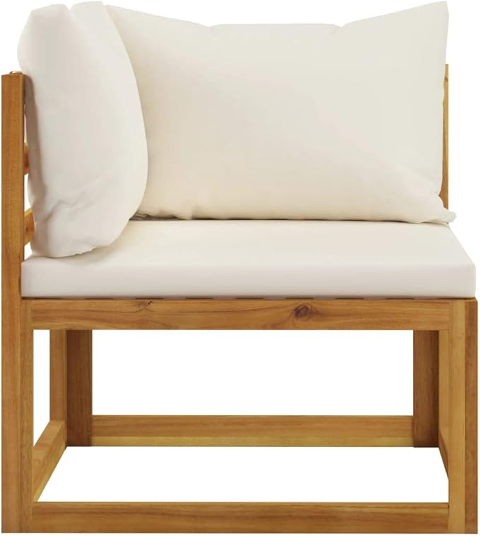 Patio Lounge Set with Cushions,Outdoor Tables and Chairs,Outdoor Furniture Sets,Patio Conversation Sets,for Garden,Deck,Backyard,5 Piece Solid Acacia Wood