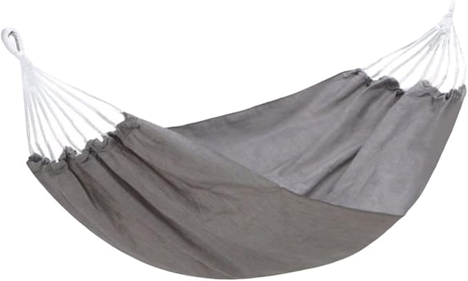 Portable Oxford Cloth Hammock Camping Multifunctional Easy to Carry Skin-Friendly Breathable Outdoor Supplies Sturdy Hammock Comfortable(S,Grey)