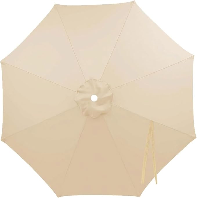 Patio Umbrella Replacement Canopy for 6/8 Ribs, Waterproof Outdoor Market Table Parasol Cover, 6.6ft 9 ft 10ft 13ft Umbrella Replacement Top Cover, Canopy Only