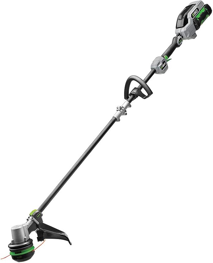 ST1521S 15-Inch String Trimmer with POWERLOAD and Carbon Fiber Split Shaft AL2450S 50M 2.4mm Premium Quality Twist Line for EGO 56-Volt String Trimmer
