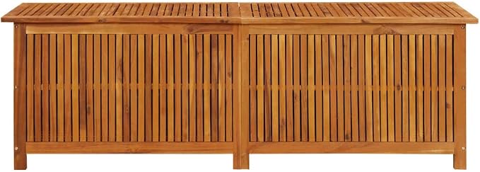 Patio Storage Box Outdoor Solid Acacia Wood Deck Box Wooden Outdoor Storage Organization Box with Lid Storage Bench and Waterproof Lining for Garden,Patio,Backyard,68.9"x19.7"x22.8"