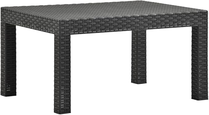 Backyard Furniture Patio Conversation Sets Outdoor Seating 2 Piece Patio Lounge Set with Cushions PP Rattan Anthracite Suitable for Swimming Pool, Courtyard, Garden