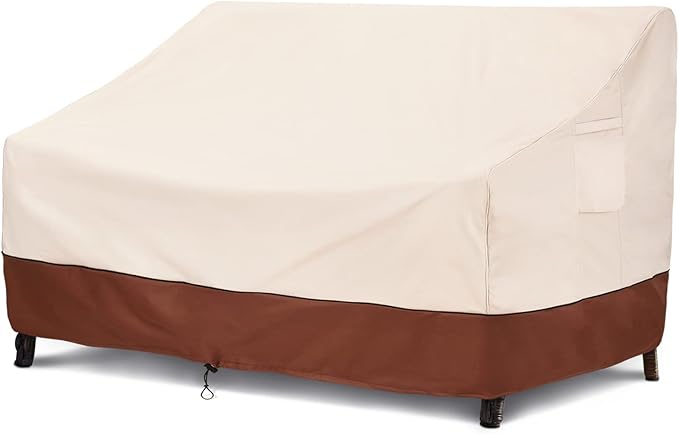 COSFLY Patio Furniture Covers Waterproof for Sofa, Outdoor Loveseat Covers for Lawn Heavy Duty Fits up to 54W x 38D x 35H inches