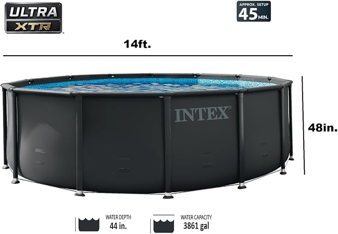 Intex 14ft X 48in Ultra XTR Above Ground Swimming Pool Set with Sand Filter Pump