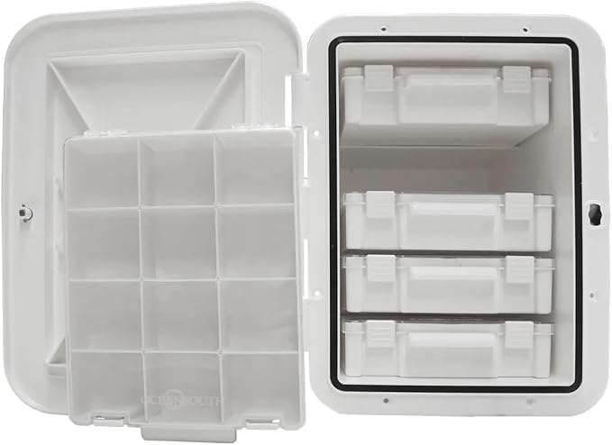 Oceansouth Hatch Tackle Tray Storage Box (with 5 Tackle Boxes)