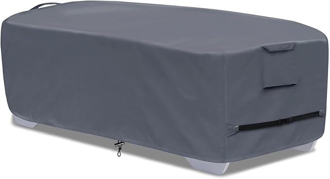 Outdoor Chaise Lounge Cover for 4-6 Stackable Patio Chaise Lounge Chairs, Waterproof, Durable Polyester Fabric 80 x 32 x 40 Inch Pool Lounge Chair Covers for Winter Storage (Grey)