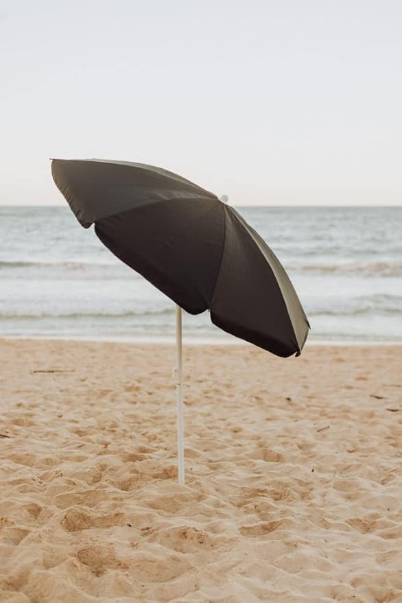 PICNIC TIME NCAA Indiana Hoosiers Outdoor Canopy Sunshade Beach Umbrella 5.5' - Small Patio Umbrella - Beach Chair Umbrella
