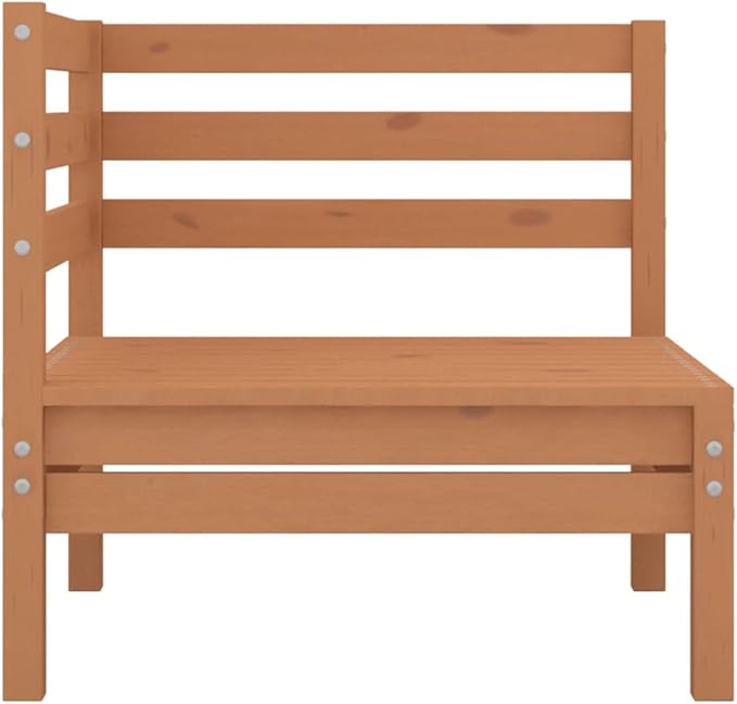 Patio Lounge Set,Wooden Sofa,Outdoor Furniture,Patio Conversation Sets,Outdoor Furniture Sets,for Garden,Deck,Backyard,3 Piece Solid Pinewood Honey Brown