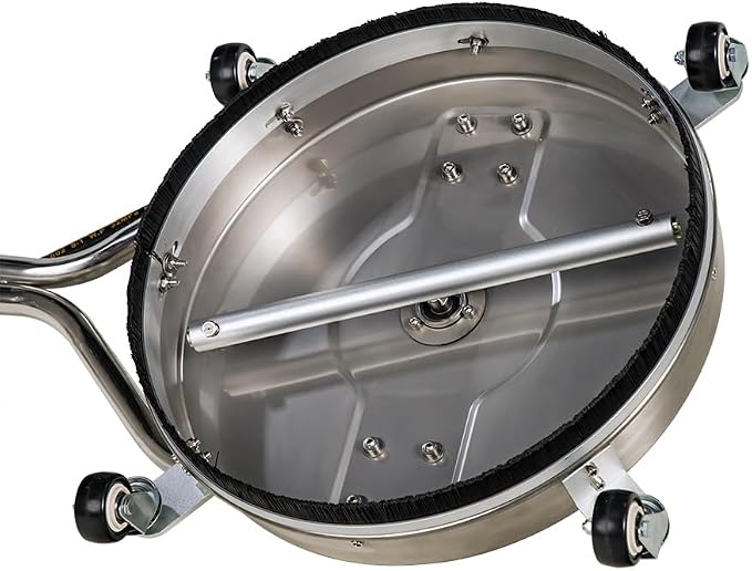 SCITOO 16.5" Pressure Washer Surface Cleaner 4000 PSI with 4 Wheels,3/8" Quick Connector and Washer Accessories for Concrete, Patio, Sidewalk, Deck and Driveways