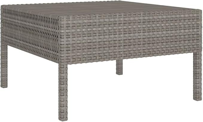 Patio Lounge Set with Cushions,Patio Furniture Sets,Patio Conversation Sets,Outdoor Furniture Sets,for Garden,Backyard,Outdoor,8 Piece Poly Rattan Gray