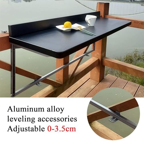 Wall Mounted Folding Side Table Compact & Versatile Outdoor Furniture for Garden Patio & Balcony SpaceSaving Design for JNHWll Areas