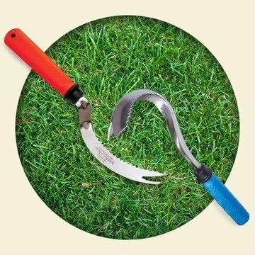 Garden Works Angle Weeder for Right Hands Red Comfort Grip