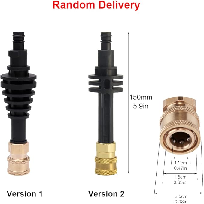 5.9 inch Short Lance Extension Rod Adapter for Worx WG629E WG630 WU629 WG644 Hydroshot Pressure Washer Accessories