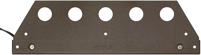 Hinkley Landscape Nuvi 15448BZ Large LED Hardscape Deck Sconce Light, Vinyl Alloy with Composite Cover, Low-Profile Housing, Mounting Bracket Included, Dimmable, Wet Rated, Bronze Finish