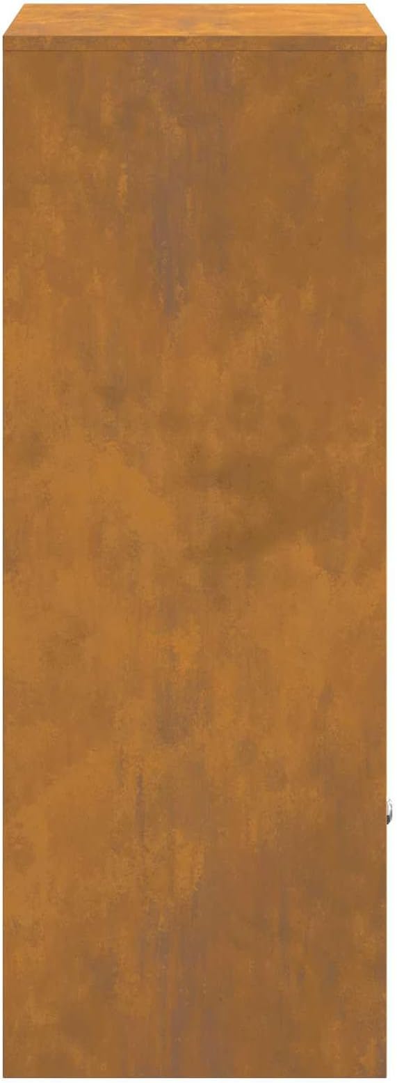 Weathering Steel Parcel Drop Box, Large Secure Mailbox for Porch, Lockable Weatherproof Delivery Box for Packages, 40.55in Tall Outdoor Delivery Storage