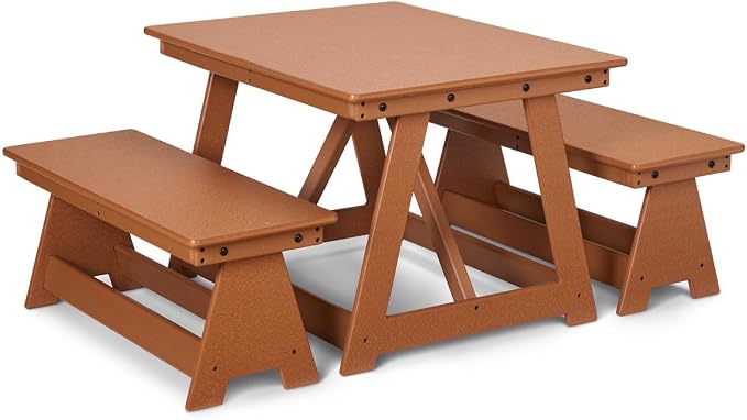 Jonti-Craft EverPlay 8316JC460 Small Outdoor Table and Bench Set for Kids