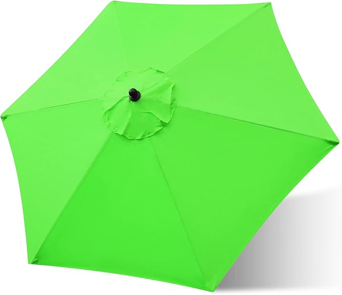 Sunnyglade 7.5ft Patio Umbrella Replacement Canopy Market Umbrella Top Outdoor Umbrella Canopy with 6 Ribs