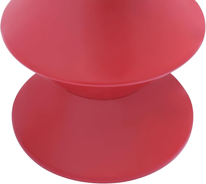 Funky Side Table Trendy Side Table Funky Sofa Stool Small Night Stand for Couch Sofa, White Outdoor Side Tables Boho Decor End Table for Coffee Patio (Red)