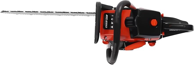 18Inch Gas Chainsaw, 2-Stroke 4.4HP Engine Handheld Gas Power Chain Saw with Air-cooled, Pull Start Petrol Saws Set for Wood Cutting, Garden Pruning, Forest Logging, 10500RPM