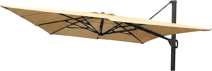 Garden Winds Heavy Duty Reinforced Replacement Canopy Top Cover Compatible with The Backyard Creations UMB-952370 10' x 13' Offset Umbrella - Classic Sand, Riplock 500