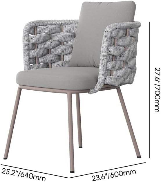 9-Piece Outdoor Dining Set with 84'' Oval Sintered Stone Top, Rope Woven Armchairs, Aluminum Frame, Cushions for Patio and Garden Dining