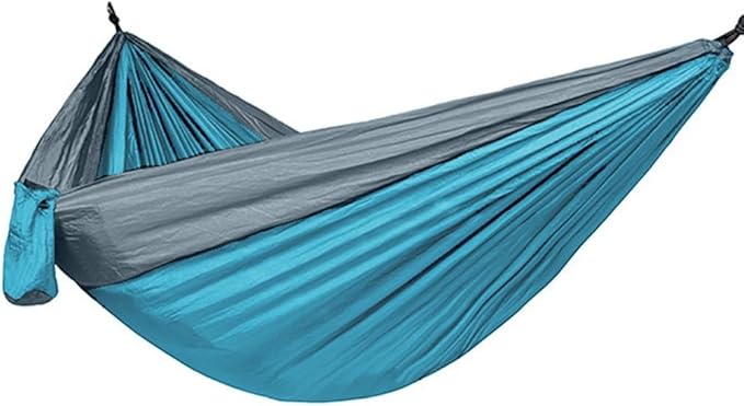 Camping Hammock,hammock,Breathable Nylon Fabric (parachute Fabric) with Strong Load-bearing Capacity, Suitable for Outdoor Places Such As Parks, Seashores and Camping.(Light Blue Grey)