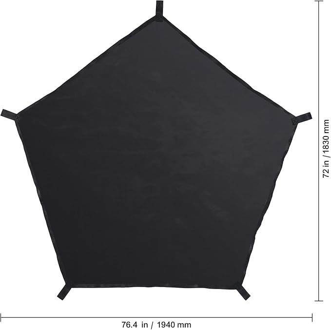 Happybuy Dome Climber Hammock,Climbing Dome Hammock Suitable for 10ft Dome Climbing, Load-Bearing 350 Pounds, Pentagon Jungle Gym Hammock for Outdoor,Accessory for Climbing Dome, (Hammock Only)