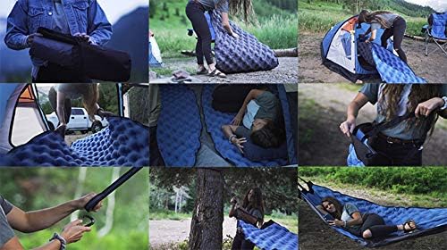 Hammaka Pammock Sleeping Pad That Converts Into an Inflatable Hammock with Inflatable Pillow and Hammock Straps
