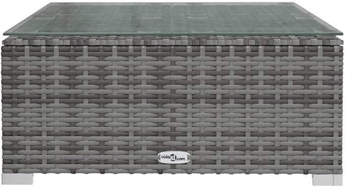 7 Piece Patio Lounge Set with Cushion, Patio Lounge Set Piece Patio Set Outdoor Patio Sectional Furniture Conversation Sets s Poly Rattan Gray