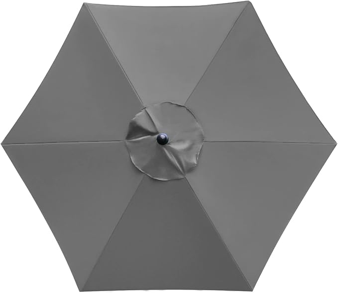 Sunnyglade 7.5ft Patio Umbrella Replacement Canopy Market Umbrella Top Outdoor Umbrella Canopy with 6 Ribs