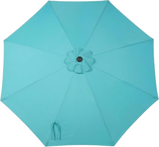 BPS Patio Umbrella Replacement Canopy for 9 ft 8 Ribs Table Umbrella, Outdoor Umbrella Replacement for Market Parasol, Canopy Only