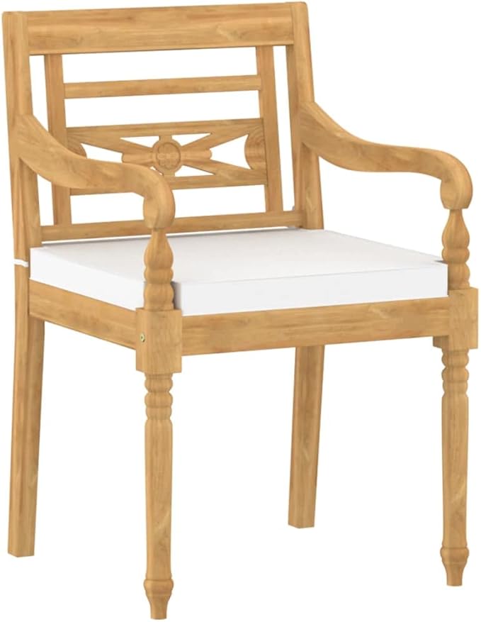 Patio Dining Set with Cushions,Patio Lounge Set,Patio Furniture Sets,Patio Conversation Sets,Outdoor Furniture Sets,for Garden,Backyard,Outdoor,4 Piece Solid Teak Wood
