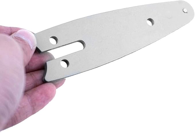 Mini Electric Chainsaw, Rechargeable Handheld Pruning Cutting Tool for Wood Trimming Silver Aluminum Alloy 28cm Chain 13 x 3.2 x 0.3cm Guide Rod 1 Set