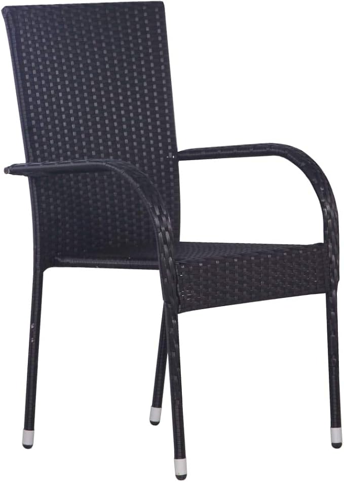 3 Piece Patio Dining Set, Outdoor Sofa Sets Sectional Sofa Patio Conversation Set Front Porch Furniture for Piazza Garden Poolside Negotiation Area Black